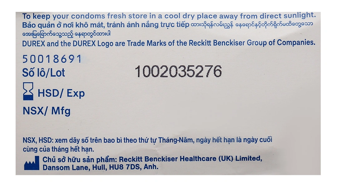 Bao cao su Durex Kingtex ôm sát, vừa vặn 49mm hộp 12 cái - 5