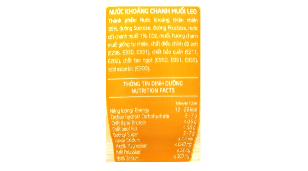 Nước khoáng bù nước Leo vị chanh chai 350ml - 4