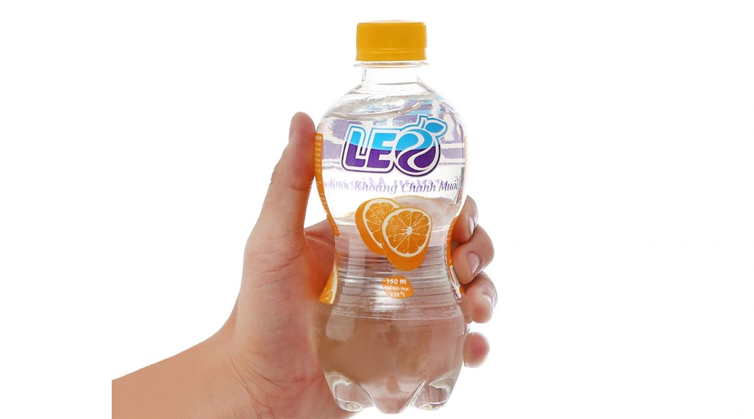 Nước khoáng bù nước Leo vị chanh chai 350ml - 5