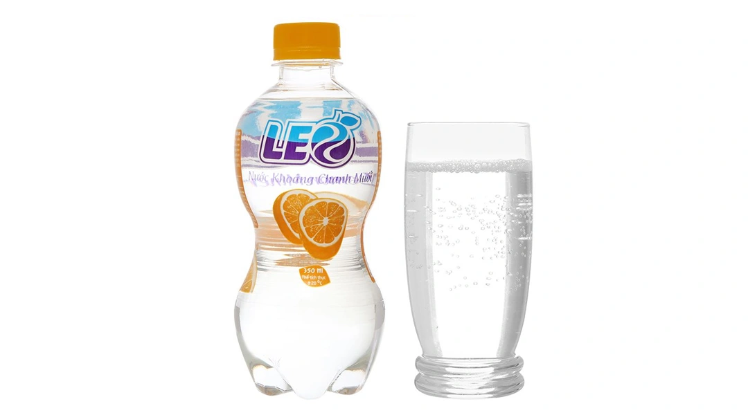 Nước khoáng bù nước Leo vị chanh chai 350ml - 6
