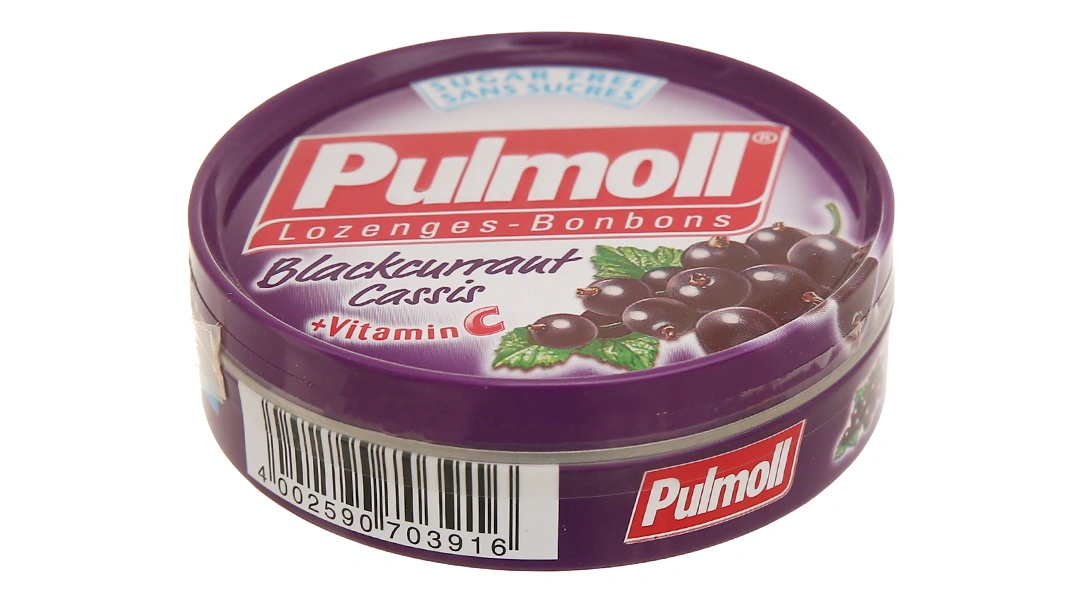 Kẹo ngậm Pulmoll Blackcurrant Cassis hộp 45g - 