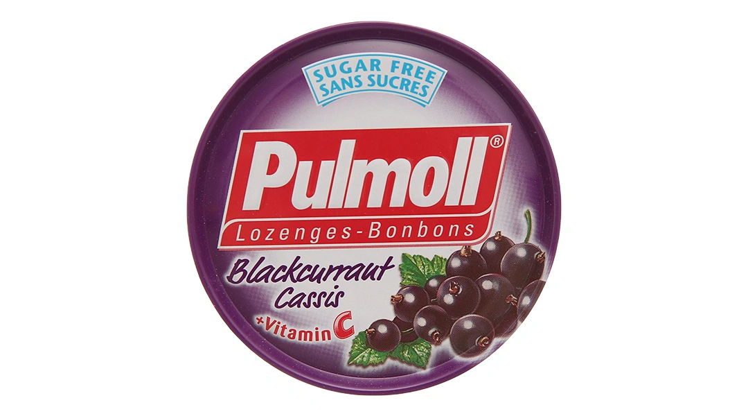 Kẹo ngậm Pulmoll Blackcurrant Cassis hộp 45g - 1
