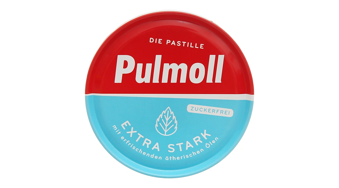 Kẹo ngậm Pulmoll Extra Stark vị bạc hà hộp 50g - 1
