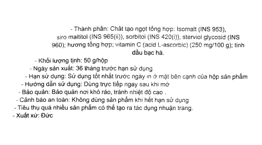 Kẹo ngậm Pulmoll Extra Stark vị bạc hà hộp 50g - 3