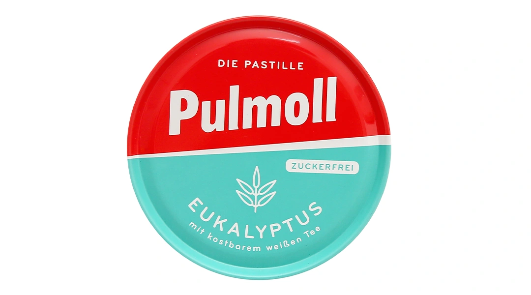 Kẹo ngậm Pulmoll Eukalyptus vị khuynh diệp, bạc hà hộp 50g - 1