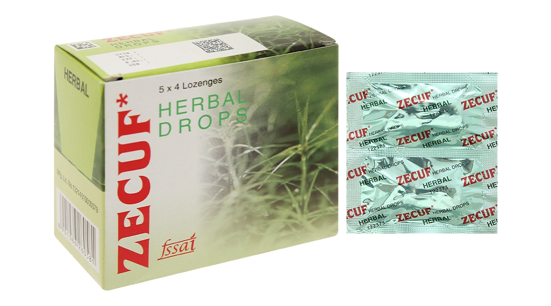 Kẹo Zecuf hộp 5 vỉ x 4 viên - 