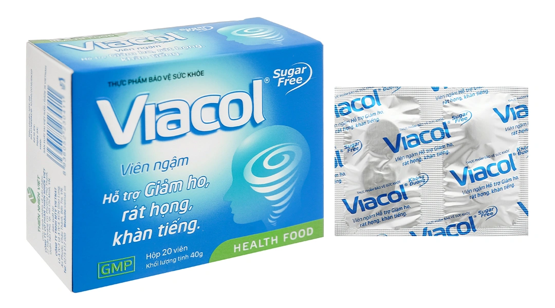 Viacol hộp 5 vỉ x 4 viên - 