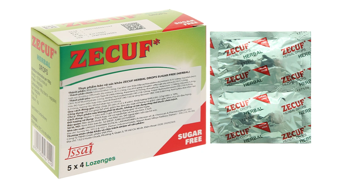 Kẹo Không Đường Zecuf Sugar Free H/5Vi - 
