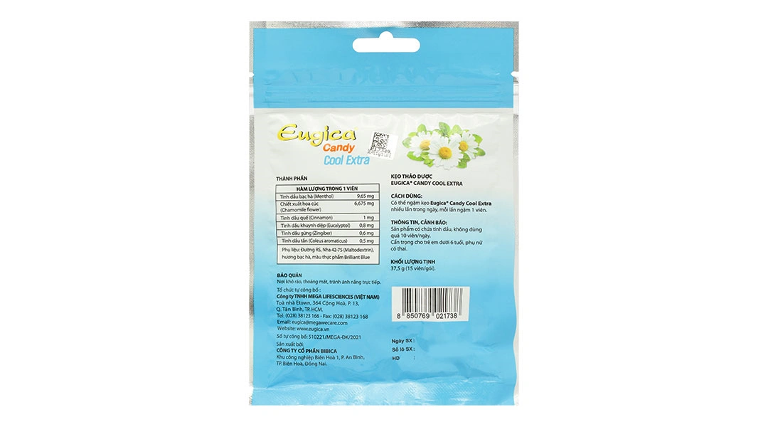 Eugica Candy Cool Extra gói 15 viên - 2