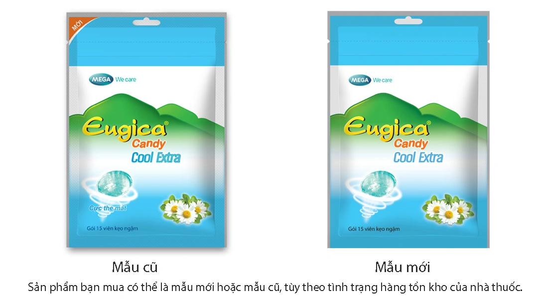 Eugica Candy Cool Extra gói 15 viên - 