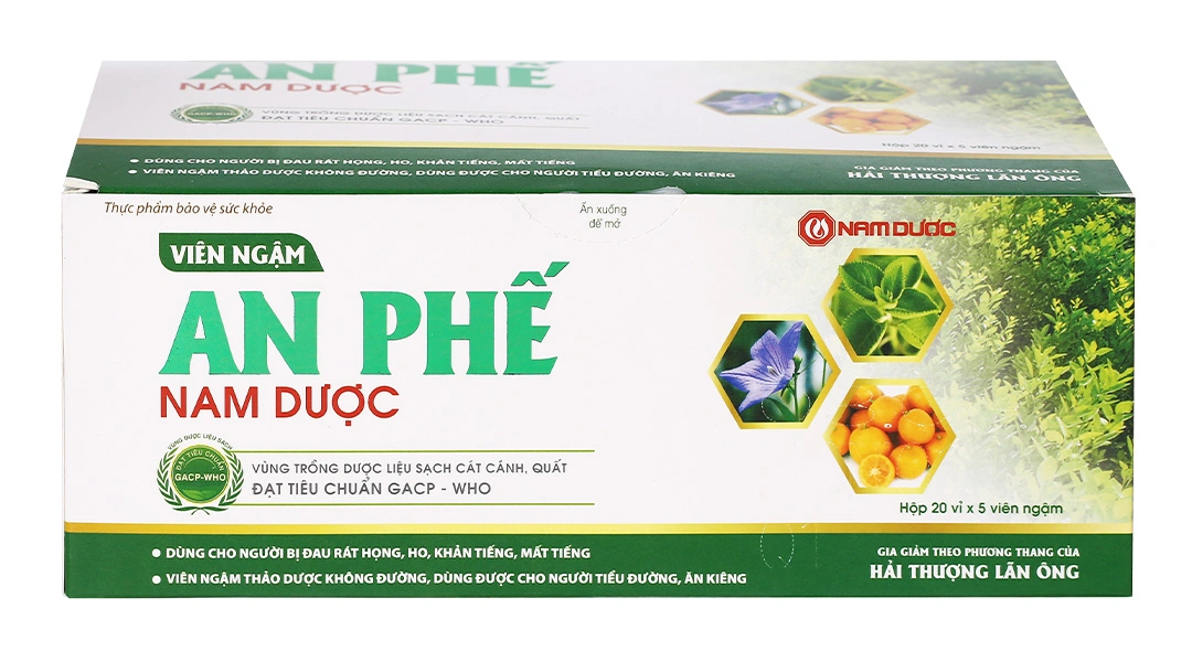 Viên Ngậm An Phế Nam Dược hộp 100 viên - 1