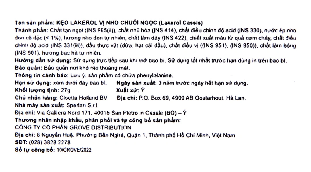 Kẹo Lakerol Lemon Vị Chanh hộp 27g - 13