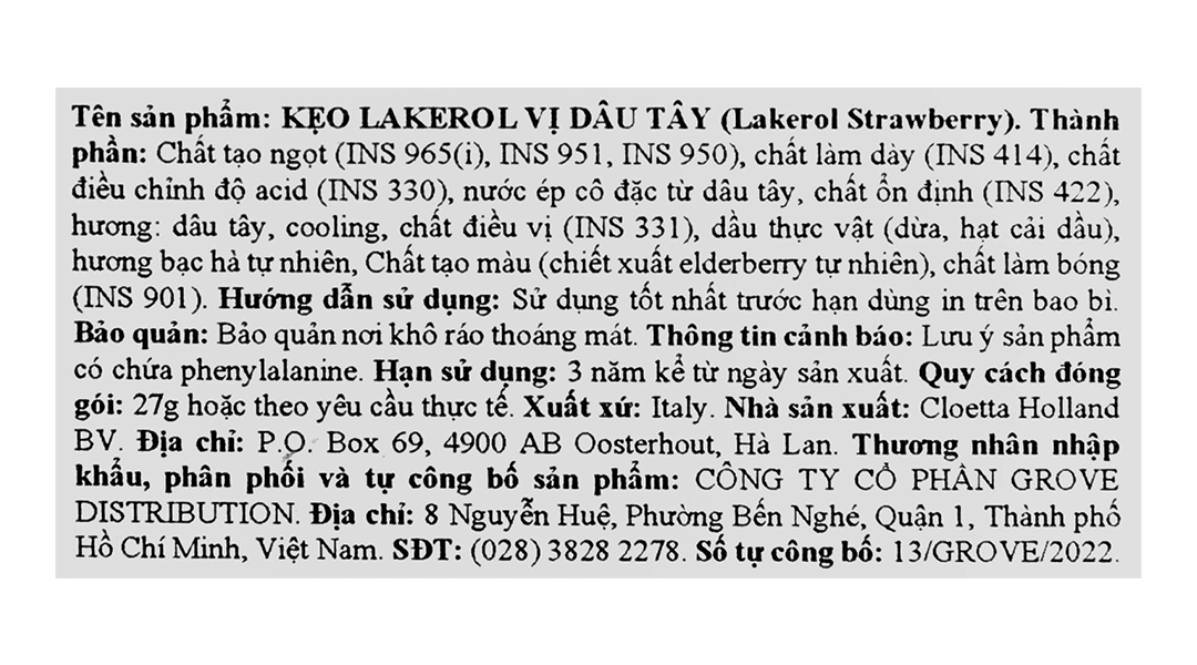 Kẹo Lakerol Lemon Vị Chanh hộp 27g - 8