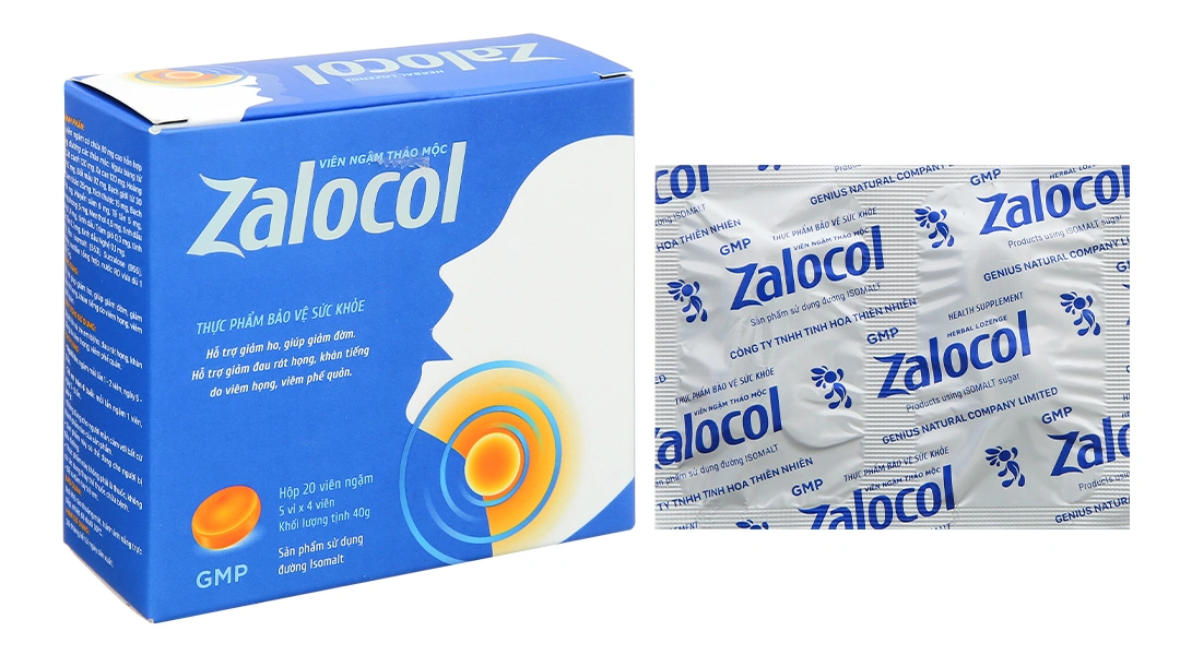 Kẹo Thảo Mộc Zalocol Hộp 20 Viên - 
