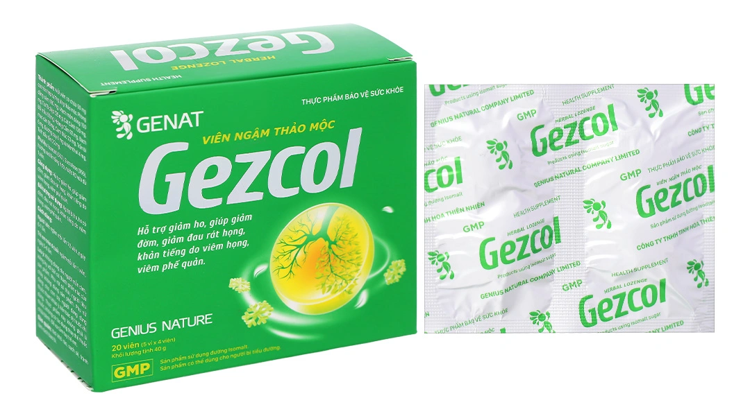 Kẹo Thảo Mộc Gezcol Hộp 20 Viên - 