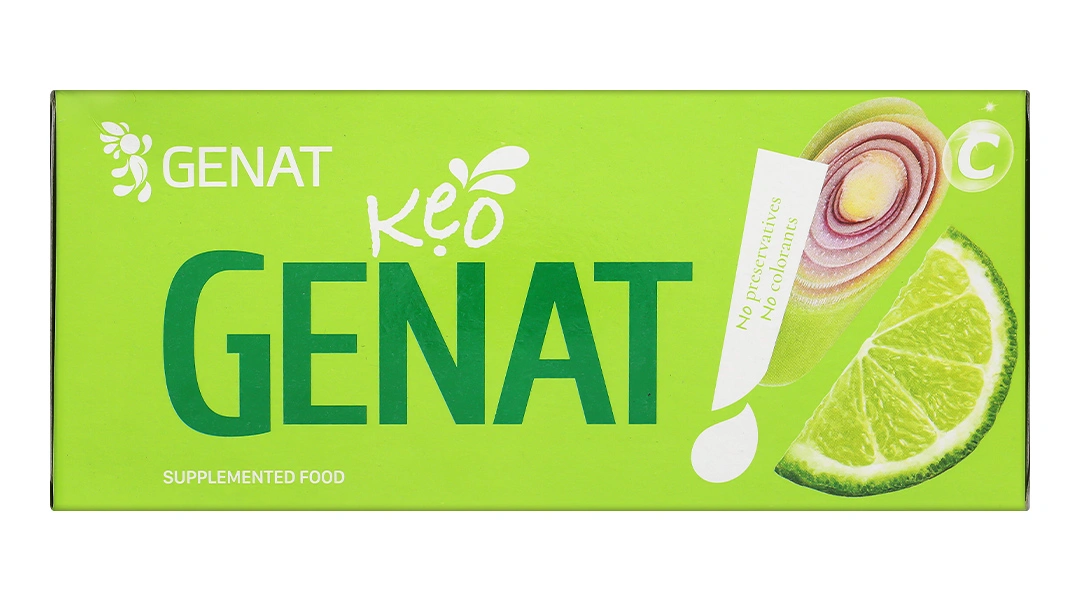 Kẹo Ngậm Chanh Sả Genat hộp 100 viên - 4