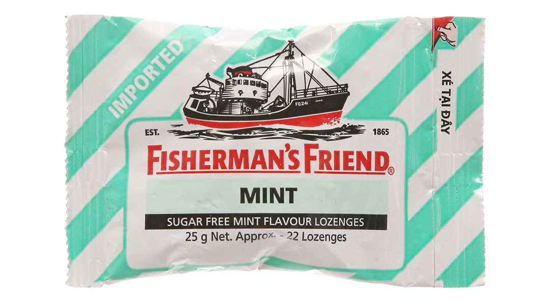 Kẹo Fisherman's Friend Hương Bạc Hà gói 25g - 