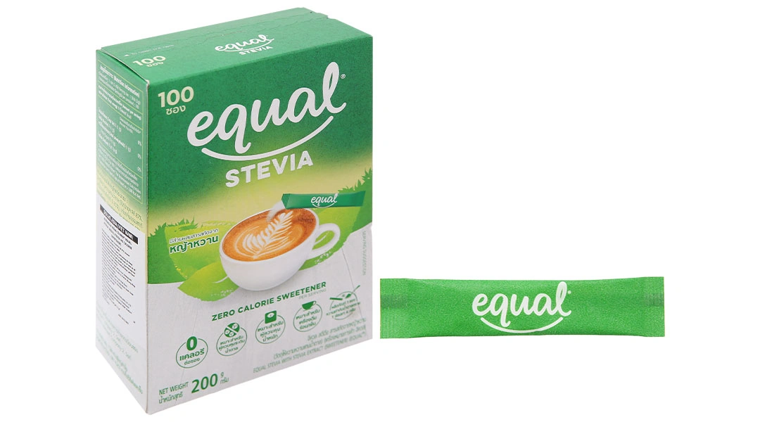 Đường Ăn Kiêng Cỏ Ngọt Equal Hộp 200g (100 Gói) - 1