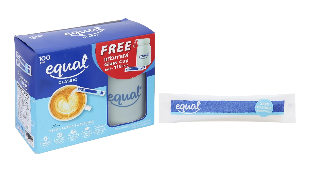 Đường Ăn Kiêng Equal Classic Zero Calorie Sweetener hộp 100 gói x 1g - 1