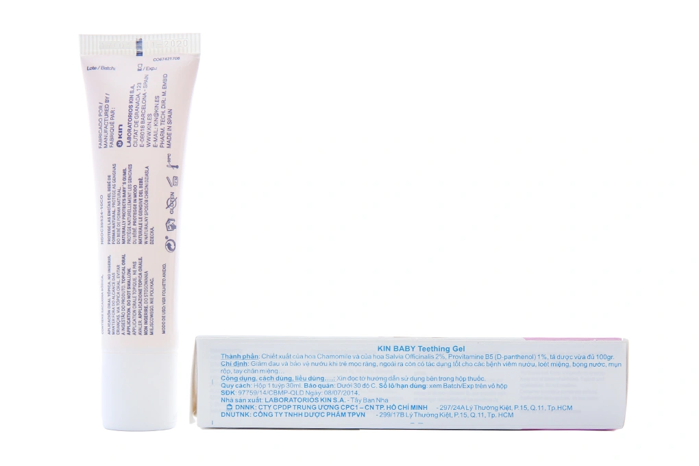 Gel Kin Baby Teething giảm đau khi mọc răng tuýp 30g - 2