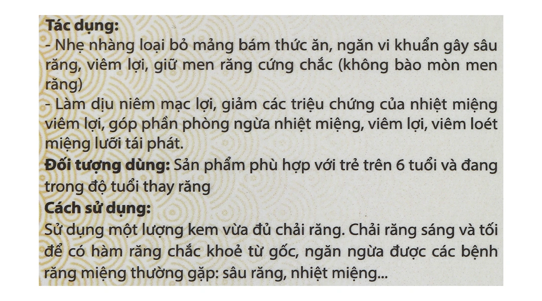 Kem đánh răng dược liệu Ngọc Châu trẻ em ngừa sâu răng tuýp 70g - 3