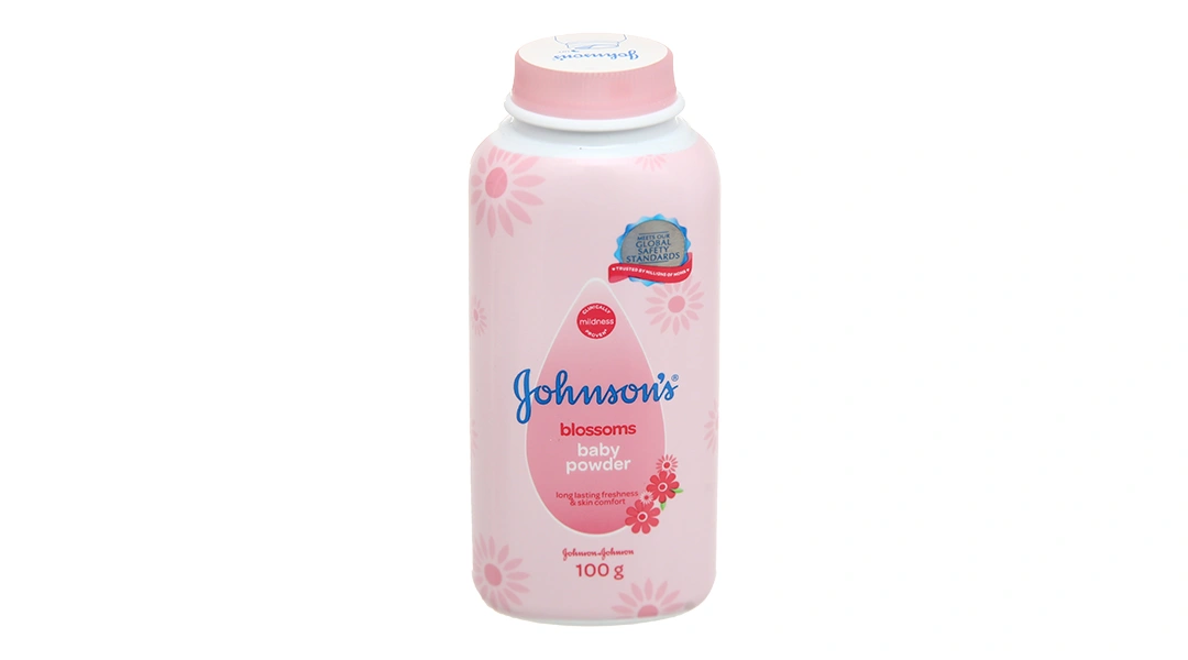 Phấn Johnson's blossoms hương hoa cho da bé mịn màng chai 100g - 