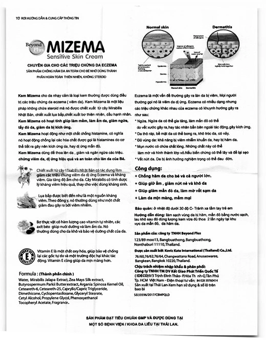 Kem Mizema chống hăm da, giảm mẫn đỏ tuýp 10g - 5