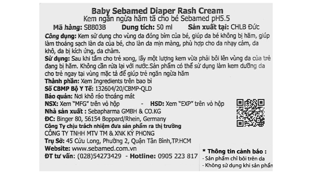 Kem Sebamed ngừa hăm tã, bảo vệ da cho bé tuýp 50ml - 5