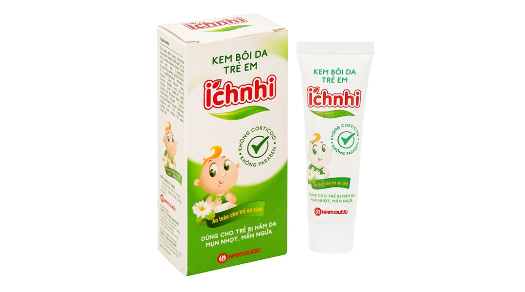 Kem bôi da trẻ em Ích Nhi dịu vết ngứa, hăm tã, côn trùng đốt tuýp 20g - 