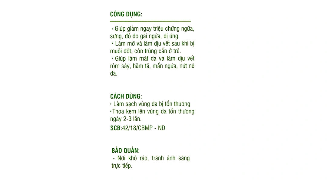Kem bôi da trẻ em Ích Nhi dịu vết ngứa, hăm tã, côn trùng đốt tuýp 20g - 3