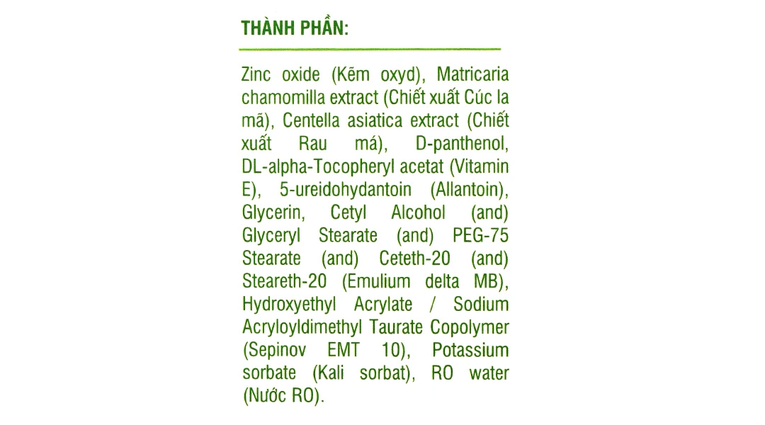 Kem bôi da trẻ em Ích Nhi dịu vết ngứa, hăm tã, côn trùng đốt tuýp 20g - 4