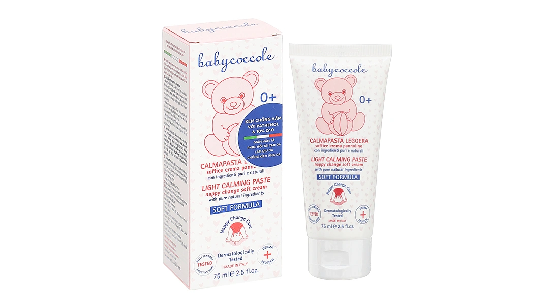 Kem Babycoccole chống hăm tã làm dịu da cho bé tuýp 75ml - 
