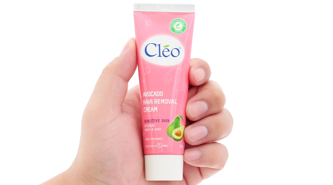 Kem tẩy lông Cléo Avocado Hair Removal Cream cho da nhạy cảm tuýp 50g - 6