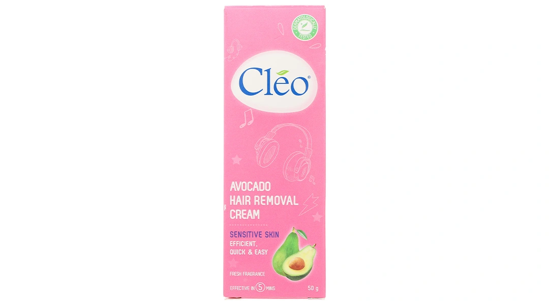 Kem tẩy lông Cléo Avocado Hair Removal Cream cho da nhạy cảm tuýp 50g - 1
