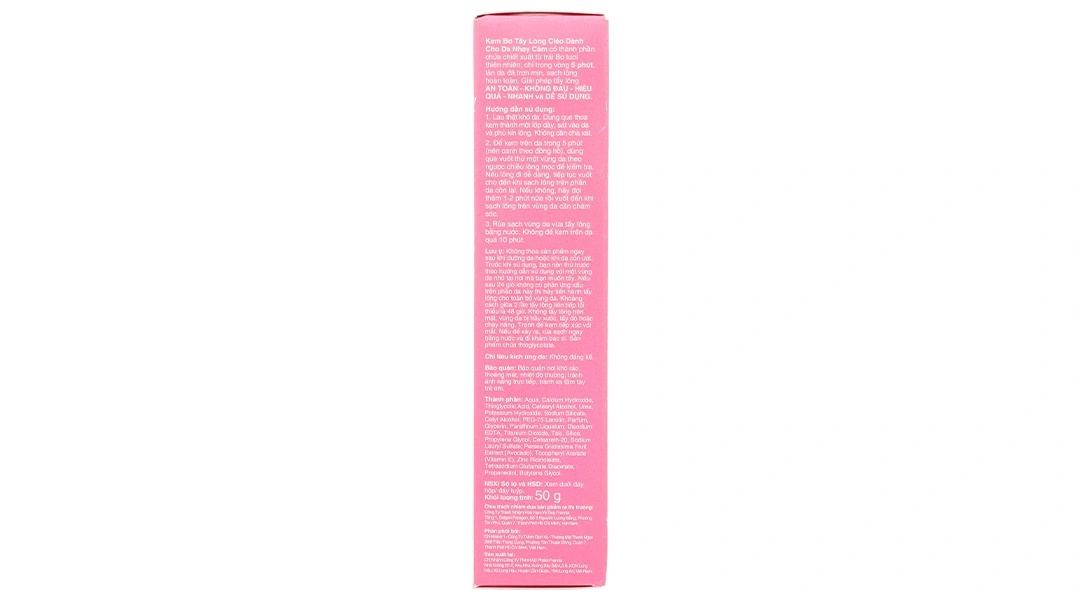 Kem tẩy lông Cléo Avocado Hair Removal Cream cho da nhạy cảm tuýp 50g - 2