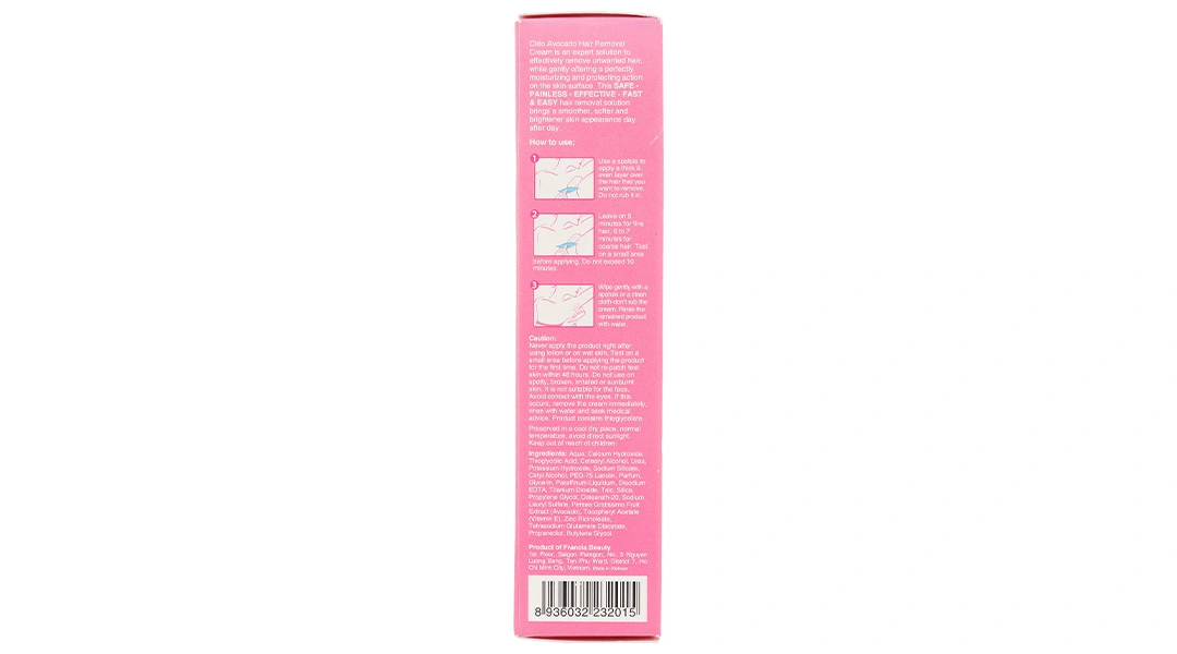 Kem tẩy lông Cléo Avocado Hair Removal Cream cho da nhạy cảm tuýp 50g - 3