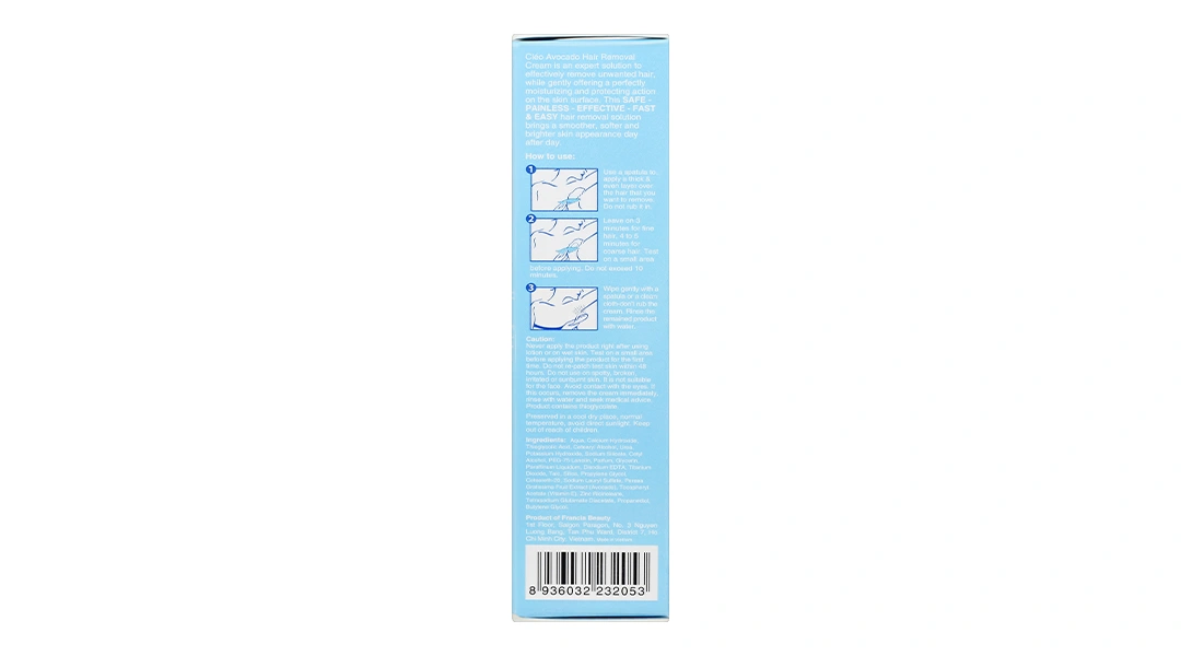 Kem tẩy lông Cléo Avocado Hair Removal Cream cho da thường tuýp 25g - 1