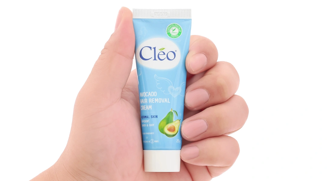 Kem tẩy lông Cléo Avocado Hair Removal Cream cho da thường tuýp 25g - 5