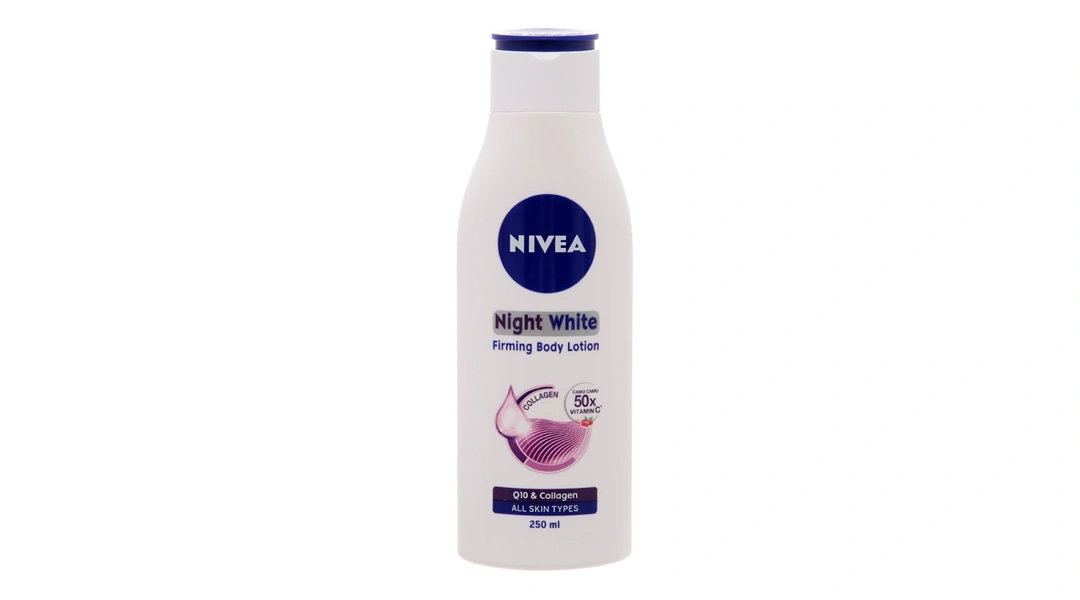 Sữa dưỡng thể Nivea Night White giúp săn da, dưỡng trắng chai 250ml - 