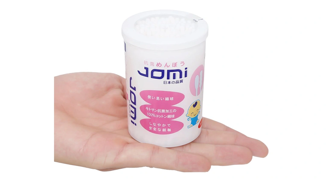 Tăm bông kháng khuẩn Jomi đầu tròn và xoắn hủ 160 que - 4