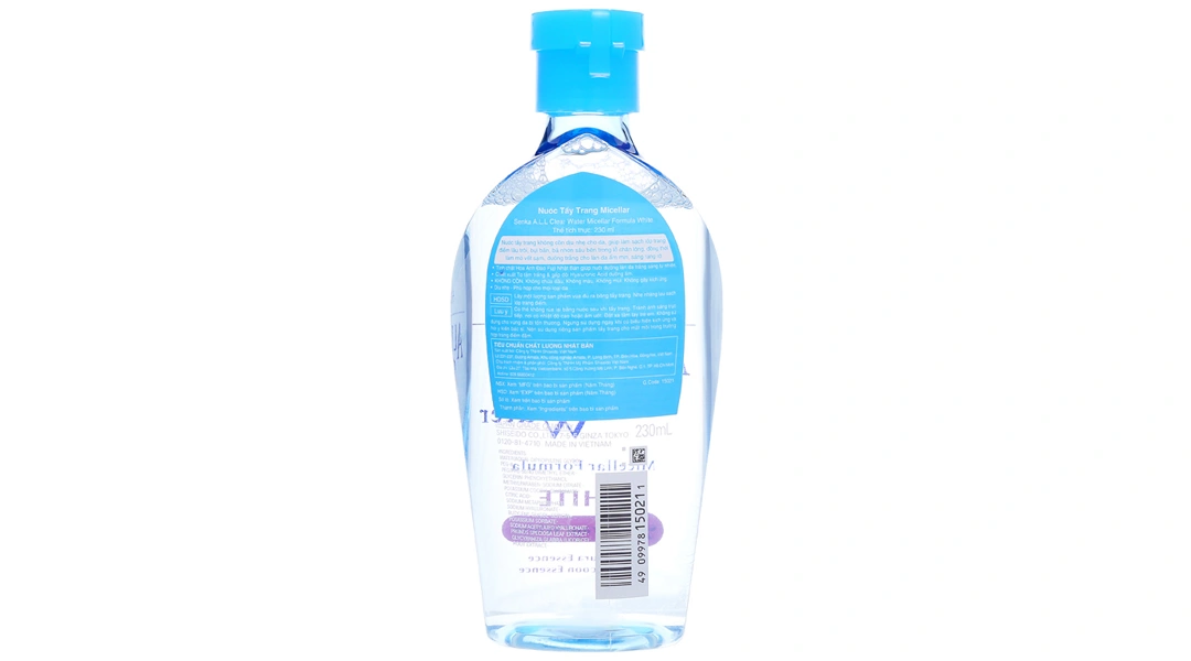 Nước tẩy trang Senka All Clear Water Fresh giảm mụn, kiểm soát nhờn chai 230ml - 6