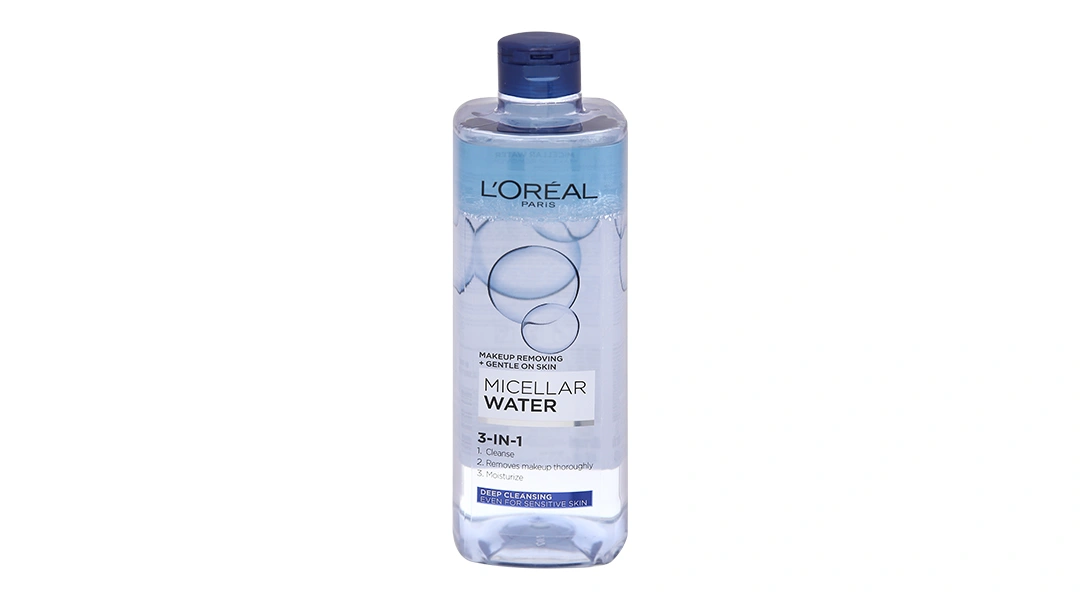 Nước tẩy trang L'Oréal Micellar Water 3 in 1 làm sạch sâu cho da trang điểm chai 400ml - 1