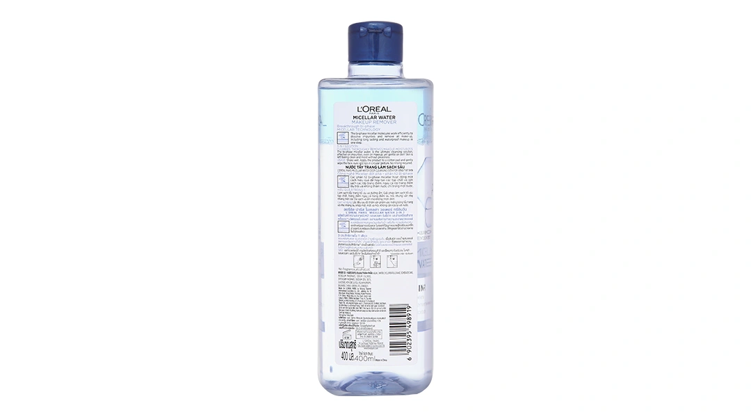 Nước tẩy trang L'Oréal Micellar Water 3 in 1 làm sạch sâu cho da trang điểm chai 400ml - 2