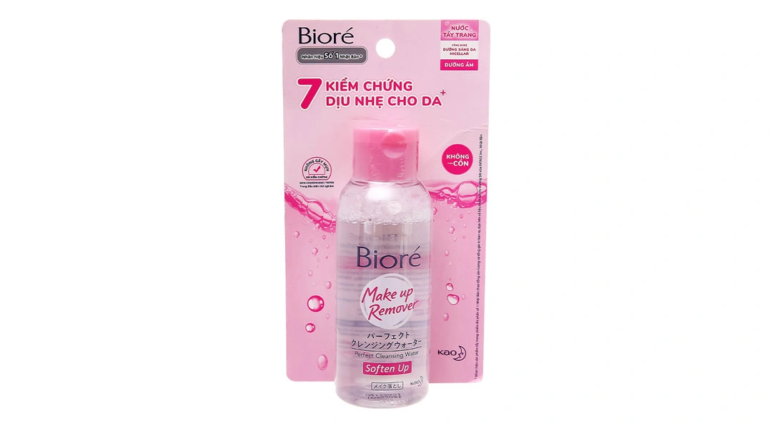 Nước tẩy trang Bioré Soften Up làm sạch cho da nhạy cảm chai 90ml - 