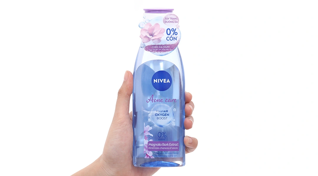 Nước tẩy trang Nivea Acne Care sạch sâu, giảm khuẩn cho da mụn chai 200ml - 3