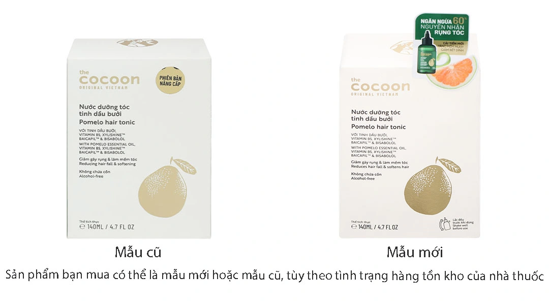 Nước dưỡng tóc tinh dầu bưởi Cocoon giảm gãy rụng, làm mềm tóc chai 140ml - 