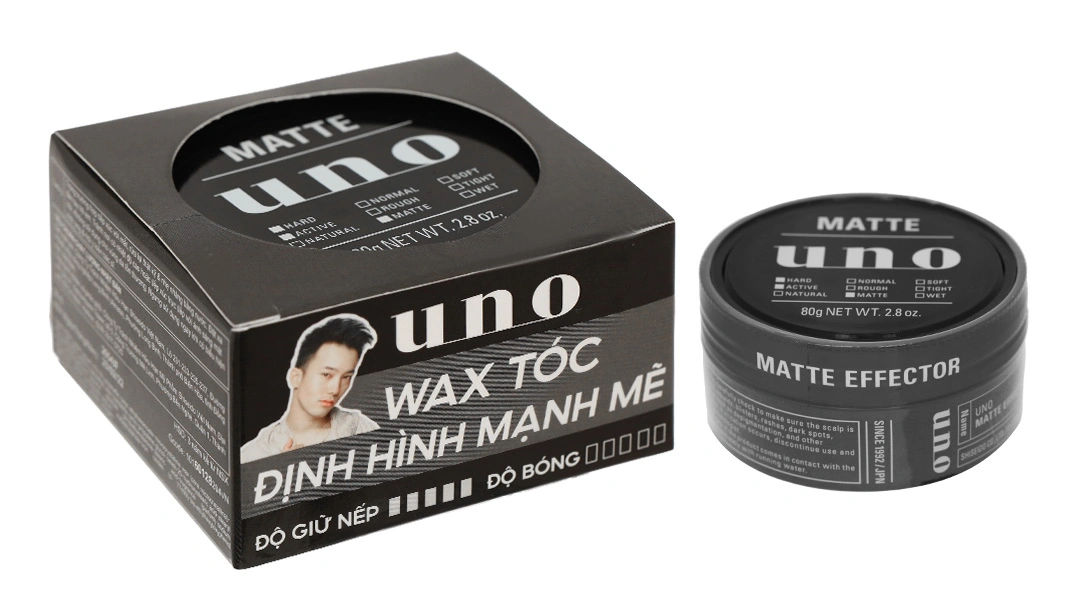 Sáp vuốt tóc UNO Matte Effector định hình, giữ nếp tóc hũ 80g - 