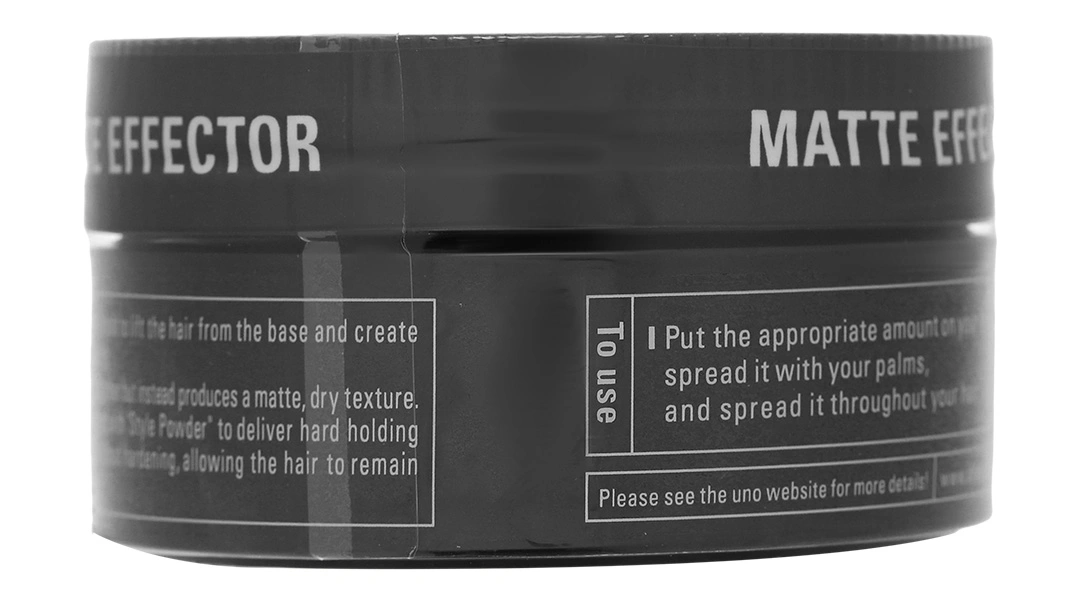 Sáp vuốt tóc UNO Matte Effector định hình, giữ nếp tóc hũ 80g - 6