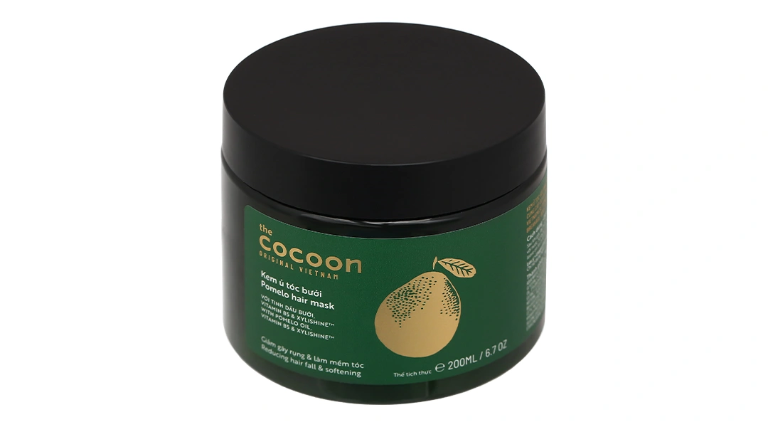 Kem ủ tóc bưởi Cocoon giảm gãy rụng và làm mềm tóc hũ 200ml - 