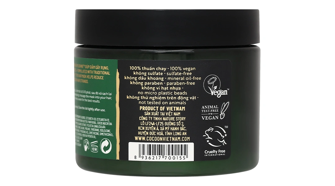 Kem ủ tóc bưởi Cocoon giảm gãy rụng và làm mềm tóc hũ 200ml - 2